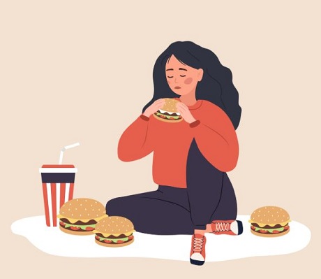 افزایش تمایل به خوردن و اضافه وزن